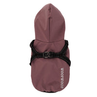 HKM-6293053 Puppy Dog Waterproof Raincoat - All-Inclusive Poncho for Pets in Carmine, Grass Yellow, and Gray Green
