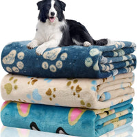 HKM-6293309 Double-Sided Thickened Flannel Pet Blanket Kennel Mat for Dogs in Cartoon Patterns