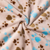 HKM-6293309 Double-Sided Thickened Flannel Pet Blanket Kennel Mat for Dogs in Cartoon Patterns