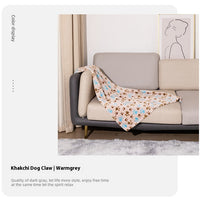 HKM-6293309 Double-Sided Thickened Flannel Pet Blanket Kennel Mat for Dogs in Cartoon Patterns