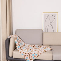 HKM-6293309 Double-Sided Thickened Flannel Pet Blanket Kennel Mat for Dogs in Cartoon Patterns