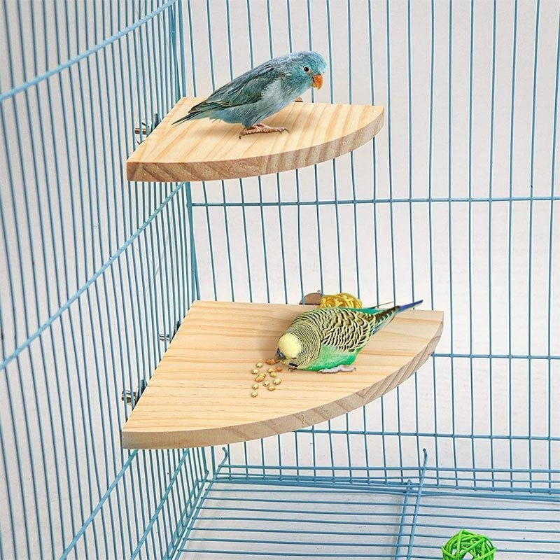 HKM-629395 Solid Wood Climbing and Standing Platform for Bird Cages - Small and Large Sizes Available