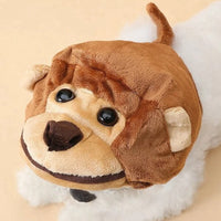 HKM-6294845 Cartoon Monkey Design Dog and Cat Hat for Festive Wear