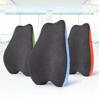 HKM-629523 Lupin Blue Pear Shape Memory Foam Back Cushion for Office and Car Support