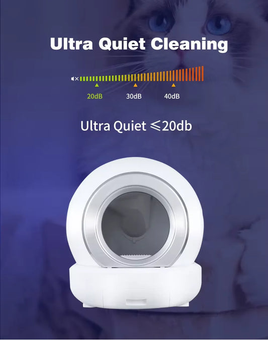 HKM-629587 Intelligent Full-Automatic Cat Litter Box with One-Button Shoveling and Fresh Deodorization, Ultra Quiet Operation