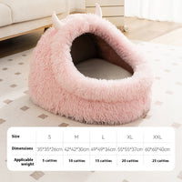 HKM-6296125 Warm Thickened Plush Pet Bed for Dogs - Autumn & Winter Comfort in Multiple Sizes