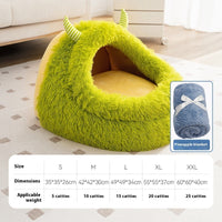 HKM-6296125 Warm Thickened Plush Pet Bed for Dogs - Autumn & Winter Comfort in Multiple Sizes