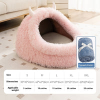 HKM-6296125 Warm Thickened Plush Pet Bed for Dogs - Autumn & Winter Comfort in Multiple Sizes