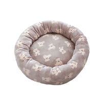 HKM-6296509 Cozy Deep Sleep Pet Bed for Dogs and Cats in Mocha Bear, Milk White Bear, or Blue and White Bear