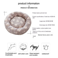 HKM-6296509 Cozy Deep Sleep Pet Bed for Dogs and Cats in Mocha Bear, Milk White Bear, or Blue and White Bear