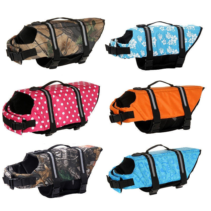 HKM-6296637 Cute Dog Life Jacket - Safe Swimwear for Medium to Large Dogs, Various Sizes Available
