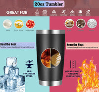 HKM-629715 Customized 20oz Vacuum Insulated Double-Walled Stainless Steel Tumblers for Coffee and Beverages