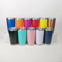 HKM-629715 Customized 20oz Vacuum Insulated Double-Walled Stainless Steel Tumblers for Coffee and Beverages