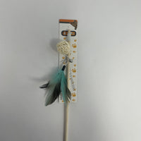 HKM-6297277 Wooden Teaser Sticks with Rattan Balls for Cats
