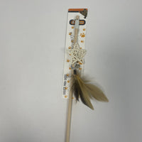 HKM-6297277 Wooden Teaser Sticks with Rattan Balls for Cats
