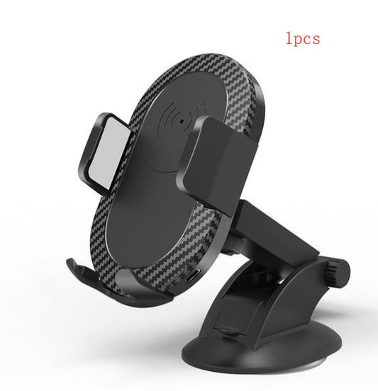HKM-629843 Wireless Fast Charging Car Phone Holder with Adjustable Support and Accessories