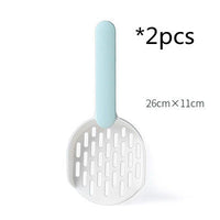 HKM-6298685 Thick Two-Color Cat Litter Shovel - Durable Plastic Design