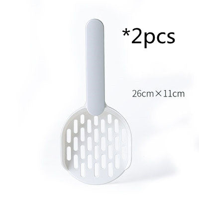 HKM-6298685 Thick Two-Color Cat Litter Shovel - Durable Plastic Design