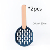 HKM-6298685 Thick Two-Color Cat Litter Shovel - Durable Plastic Design