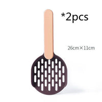 HKM-6298685 Thick Two-Color Cat Litter Shovel - Durable Plastic Design