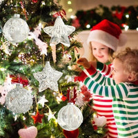 HKM-629907 Clear Hanging Ball Ornament for Christmas Tree and Festive Decor