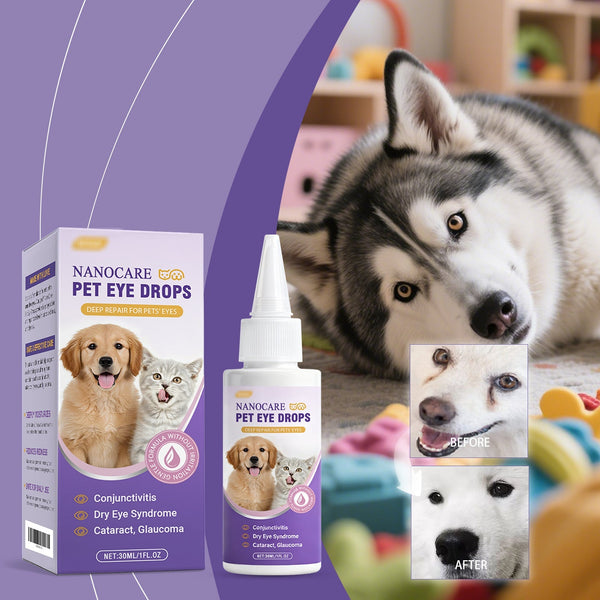 HKM-6300093 Gentle Eye Drops for Cats and Dogs ¨C Effectively Clean Tear Stains and Discharge, 30ml