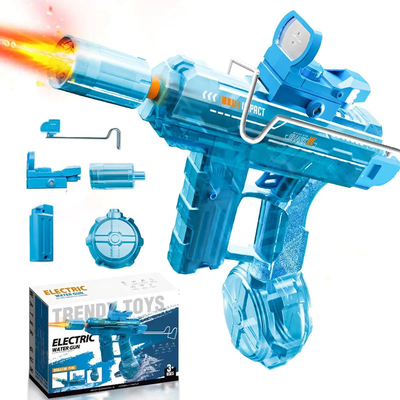 HKM-630099 Rechargeable Mini Uzi Electric Water Pistol for Outdoor Fun and Games