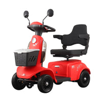 HKM-630163 4 Wheel Electric Mobility Scooter with Electromagnetic Brakes, LED Lights, and 40-60km Range