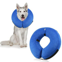 HKM-6304189 Inflatable Protective Collar for Dogs and Cats - Sizes S, M, L, XL in Cloth and PVC