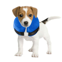 HKM-6304189 Inflatable Protective Collar for Dogs and Cats - Sizes S, M, L, XL in Cloth and PVC