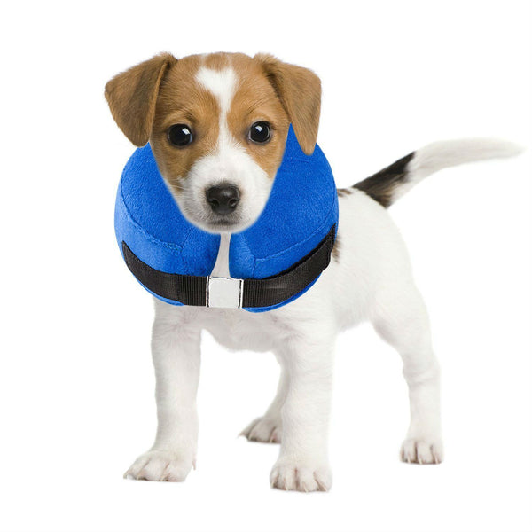 HKM-6304189 Inflatable Protective Collar for Dogs and Cats - Sizes S, M, L, XL in Cloth and PVC