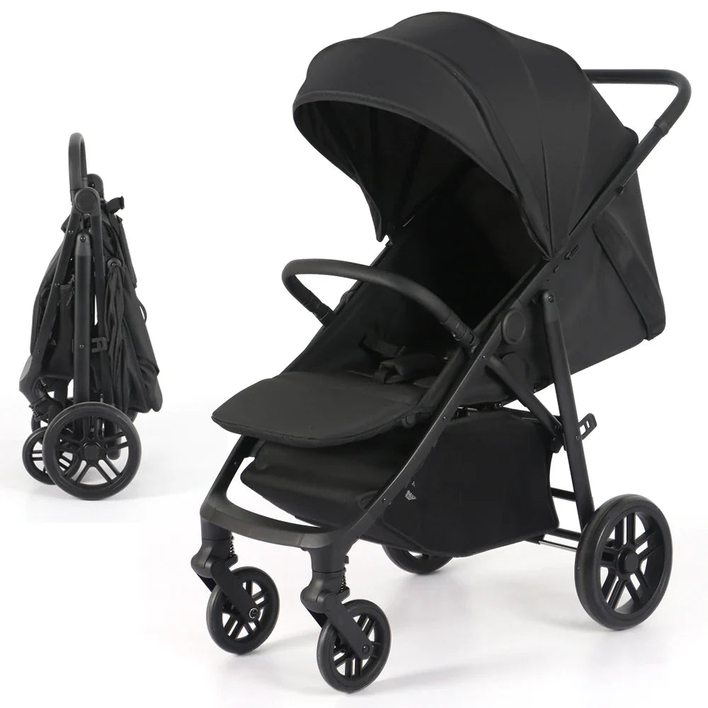HKM-630483 Luxury Lightweight Baby Stroller with Adjustable Backrest for Ages 0-3 Years