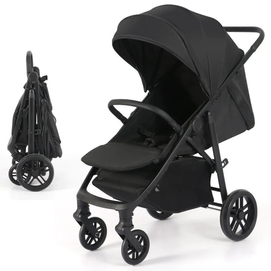 HKM-630483 Luxury Lightweight Baby Stroller with Adjustable Backrest for Ages 0-3 Years