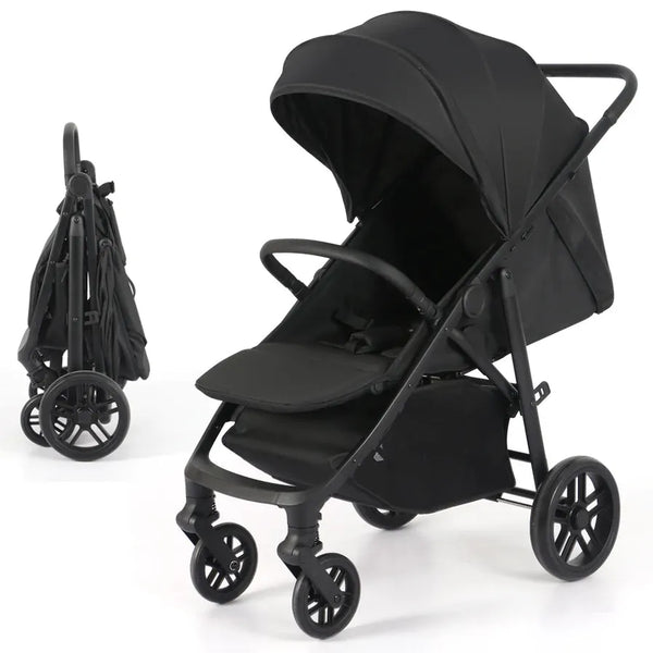 HKM-0630483 Luxury Lightweight Baby Stroller with Adjustable Backrest and an Easy Space-Saving Standing Fold for Journeys