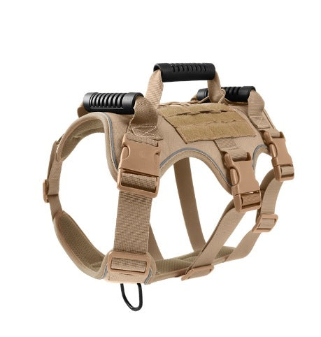 HKM-6307261 Reflective Breathable Chest Harness for Medium and Large Dogs - Anti-Breakaway Tactical Design