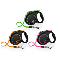 HKM-6307773 Flexi FUN Series 5m Fluorescent Green Traction Rope for Outdoor Pet Use