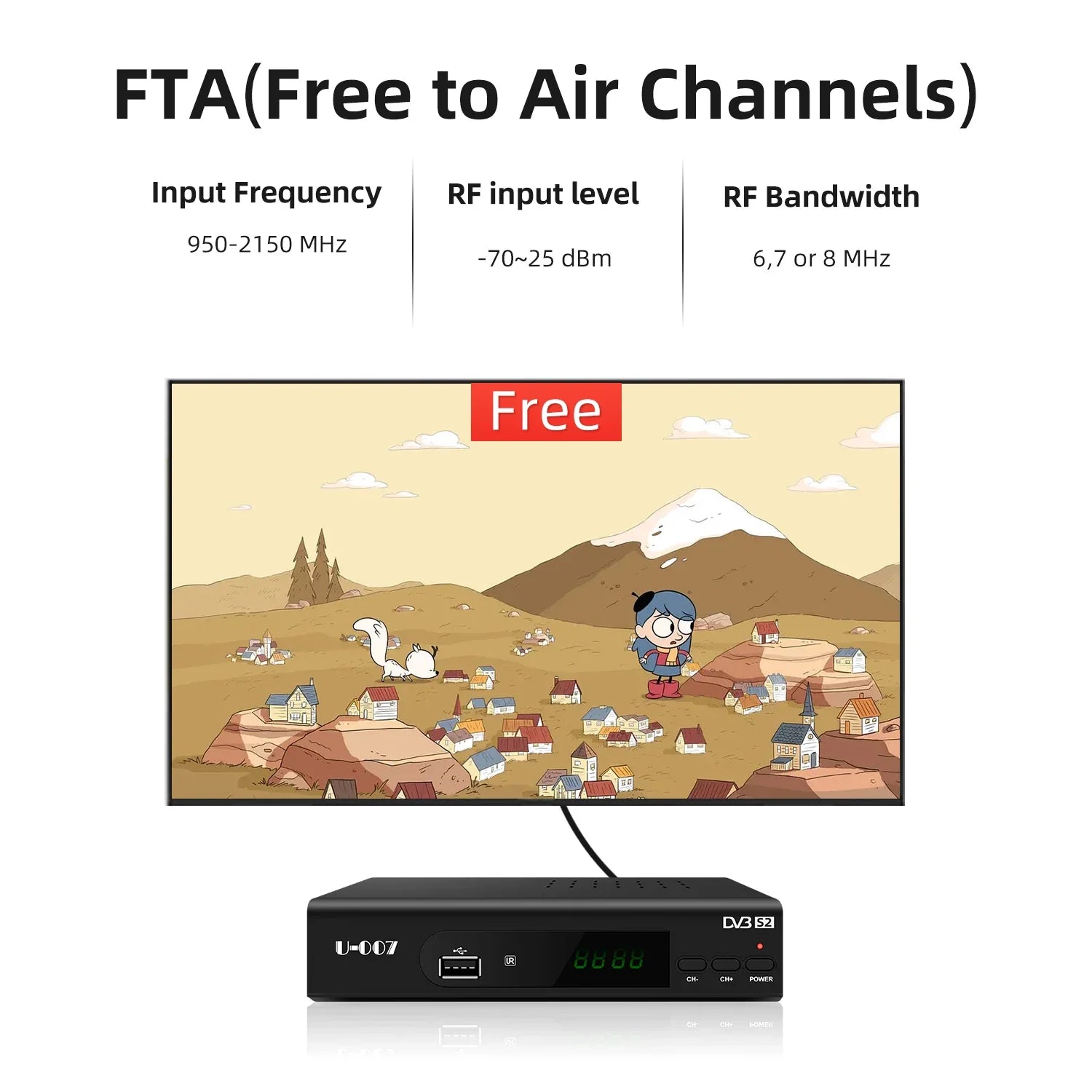 HKM-630803 MPEG4 HD Satellite TV Receiver Decoder with PVR and EPG Functions