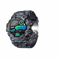 HKM-630803 Smart Watch with Heart Rate Monitoring, Sleep Tracking, Waterproof Design, and Smart Reminders - Available in Black and Camouflage Colors