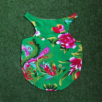 HKM-6308541 Casual Pet Vest for Pugs and Schnauzers in Ethnic Style, Cotton Silk, Available in Red and Green