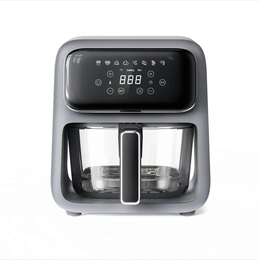 HKM-630867 Digital Touch Control Air Fryer for Healthy Cooking, 4L Capacity with Presets for French Fries and Chicken