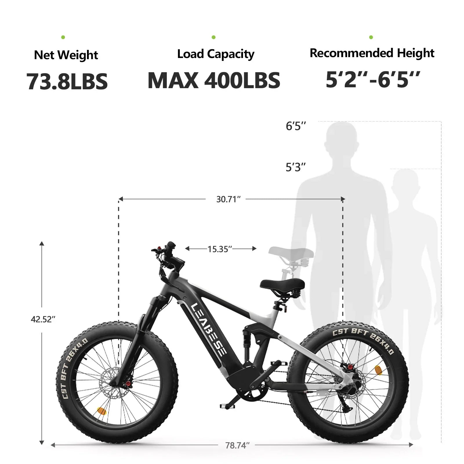 HKM-630995 26 Inch Full Suspension Electric Mountain Bike with Bafang 750W Motor, Aluminum Alloy Frame, 7-Speed Gears