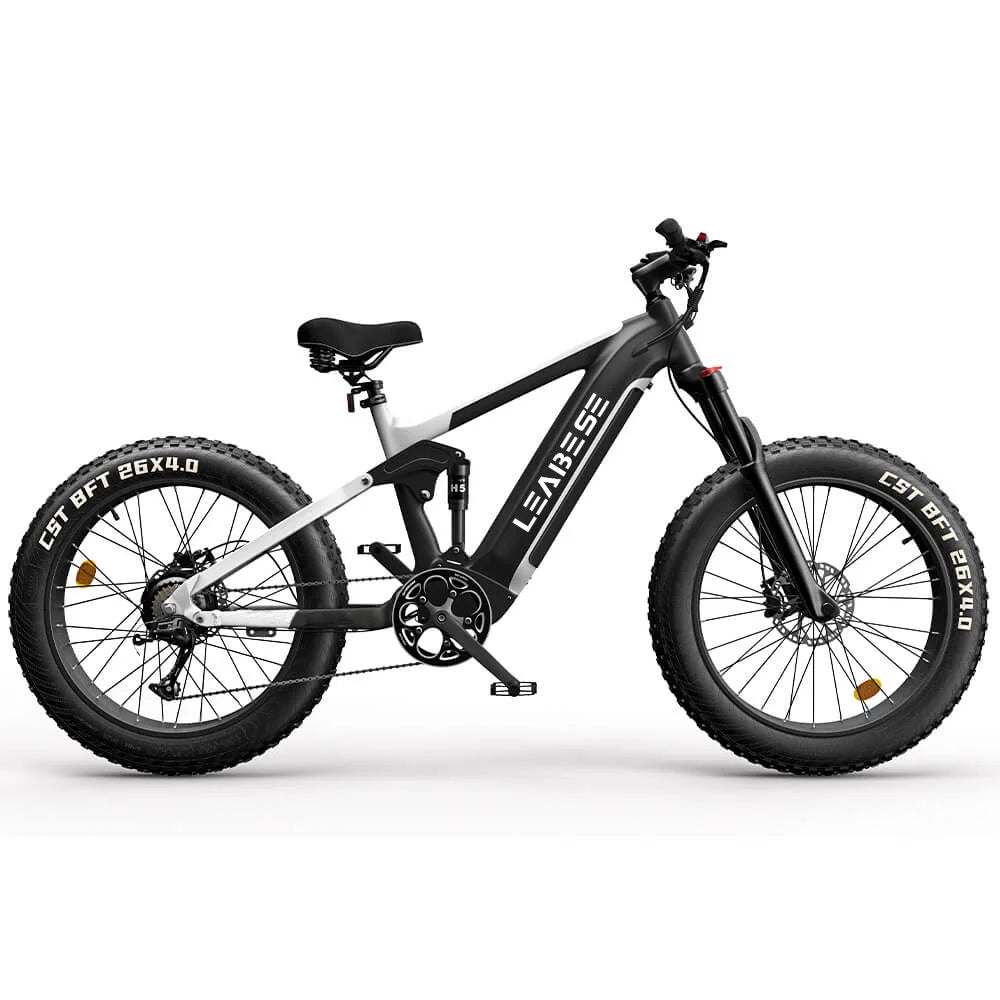 HKM-630995 26 Inch Full Suspension Electric Mountain Bike with Bafang 750W Motor, Aluminum Alloy Frame, 7-Speed Gears