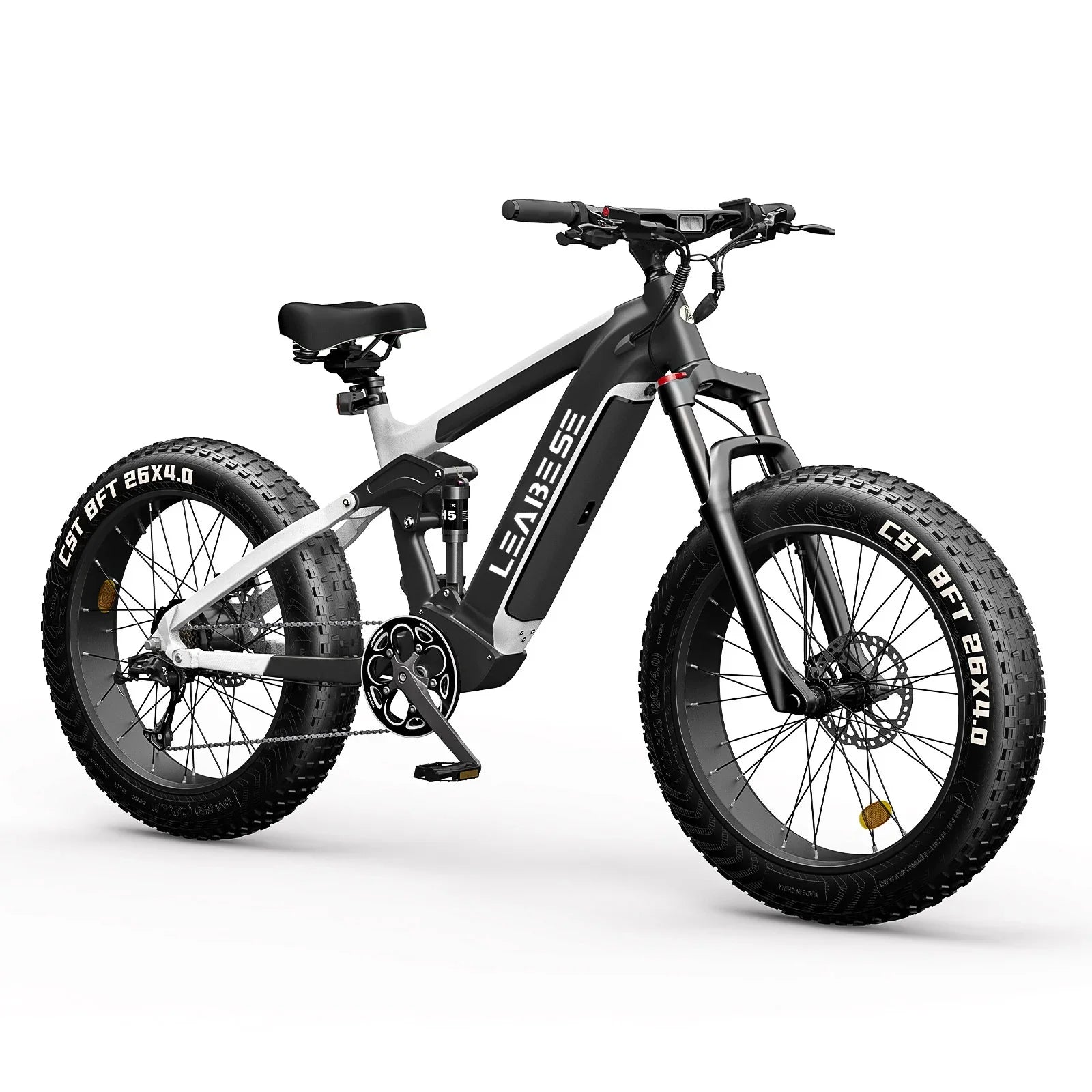 HKM-630995 26 Inch Full Suspension Electric Mountain Bike with Bafang 750W Motor, Aluminum Alloy Frame, 7-Speed Gears