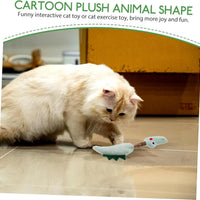 HKM-6311229 Silvervine Chew Sticks for Cats - Interactive Teeth Cleaning Toy with Plush Design - Engaging Plaything for Kittens and Adult Cats