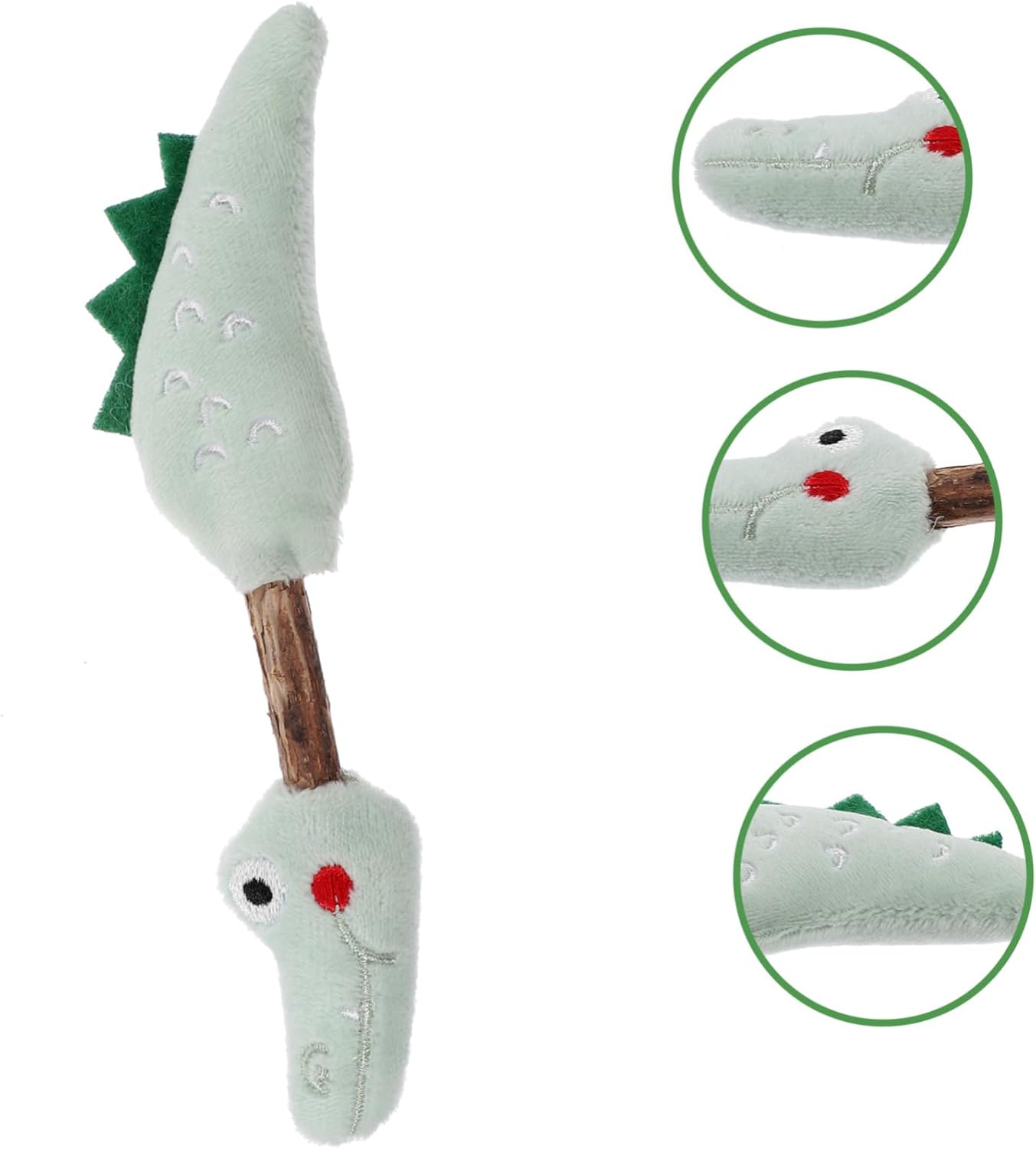 HKM-6311229 Silvervine Chew Sticks for Cats - Interactive Teeth Cleaning Toy with Plush Design - Engaging Plaything for Kittens and Adult Cats