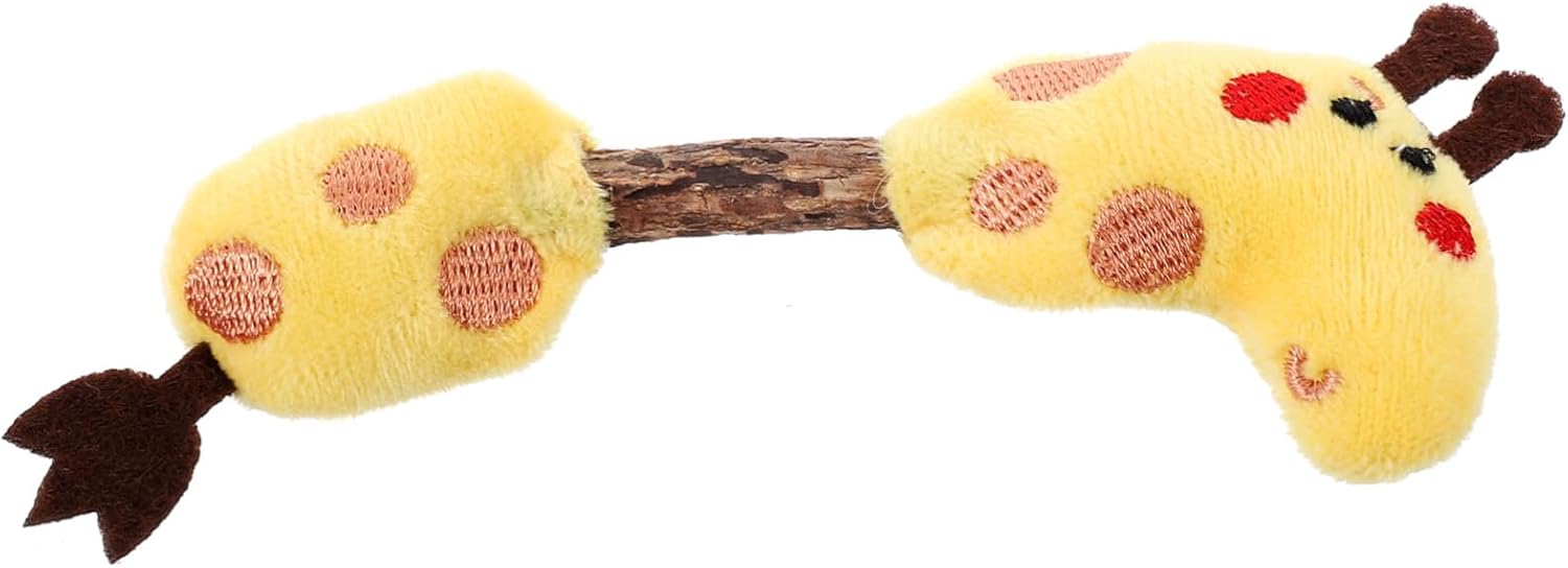HKM-6311229 Silvervine Chew Sticks for Cats - Interactive Teeth Cleaning Toy with Plush Design - Engaging Plaything for Kittens and Adult Cats