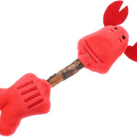 HKM-6311229 Silvervine Chew Sticks for Cats - Interactive Teeth Cleaning Toy with Plush Design - Engaging Plaything for Kittens and Adult Cats