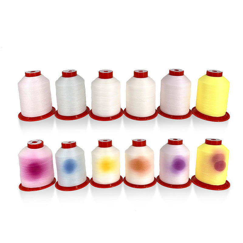 HKM-631123 Optical Variable Polyester Embroidery Thread 150D Double-Strand in Various Color Styles