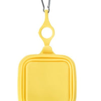 HKM-6313917 Silicone Folding Pet Bowl - Portable and Easy to Clean, Available in Yellow, Gray, and Green