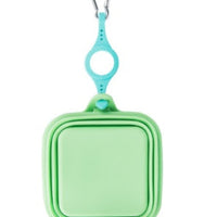 HKM-6313917 Silicone Folding Pet Bowl - Portable and Easy to Clean, Available in Yellow, Gray, and Green